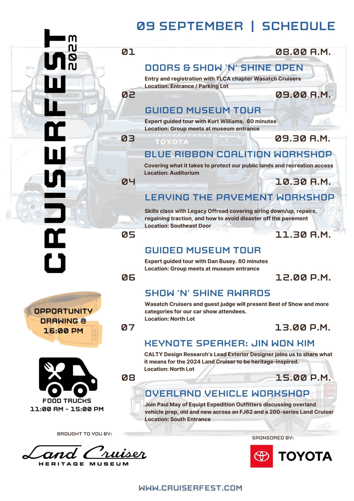 CruiserFest 2023 Schedule